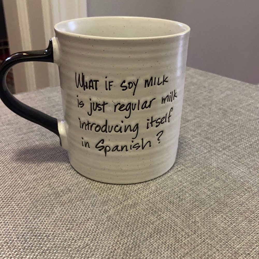 NWT coffee cup with cute saying